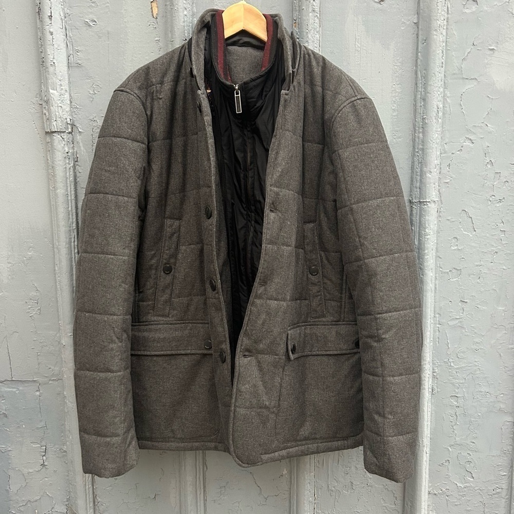 Ted Baker Grey Jaycie Padded Jacket, size Ted 6 (XXL)
